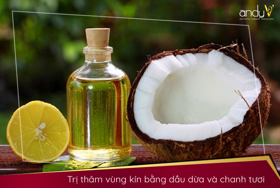 dầu dừa trị thâm vùng kín 2