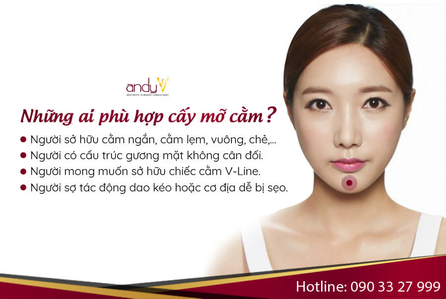 Đối tượng phù hợp để cấy mỡ cằm