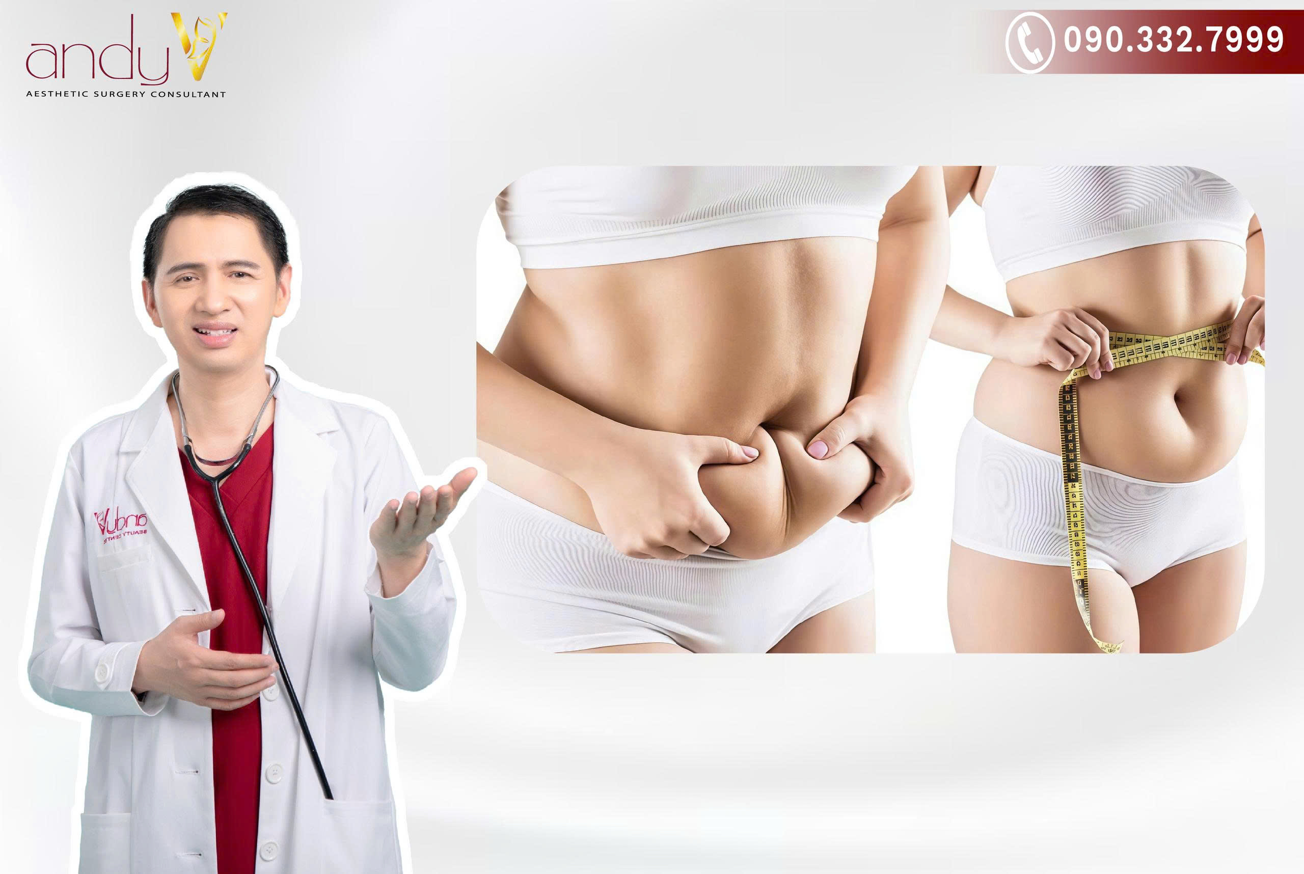 Vòng eo thon gọn sau khi thực hiện phẫu thuật hút mỡ vùng bụng