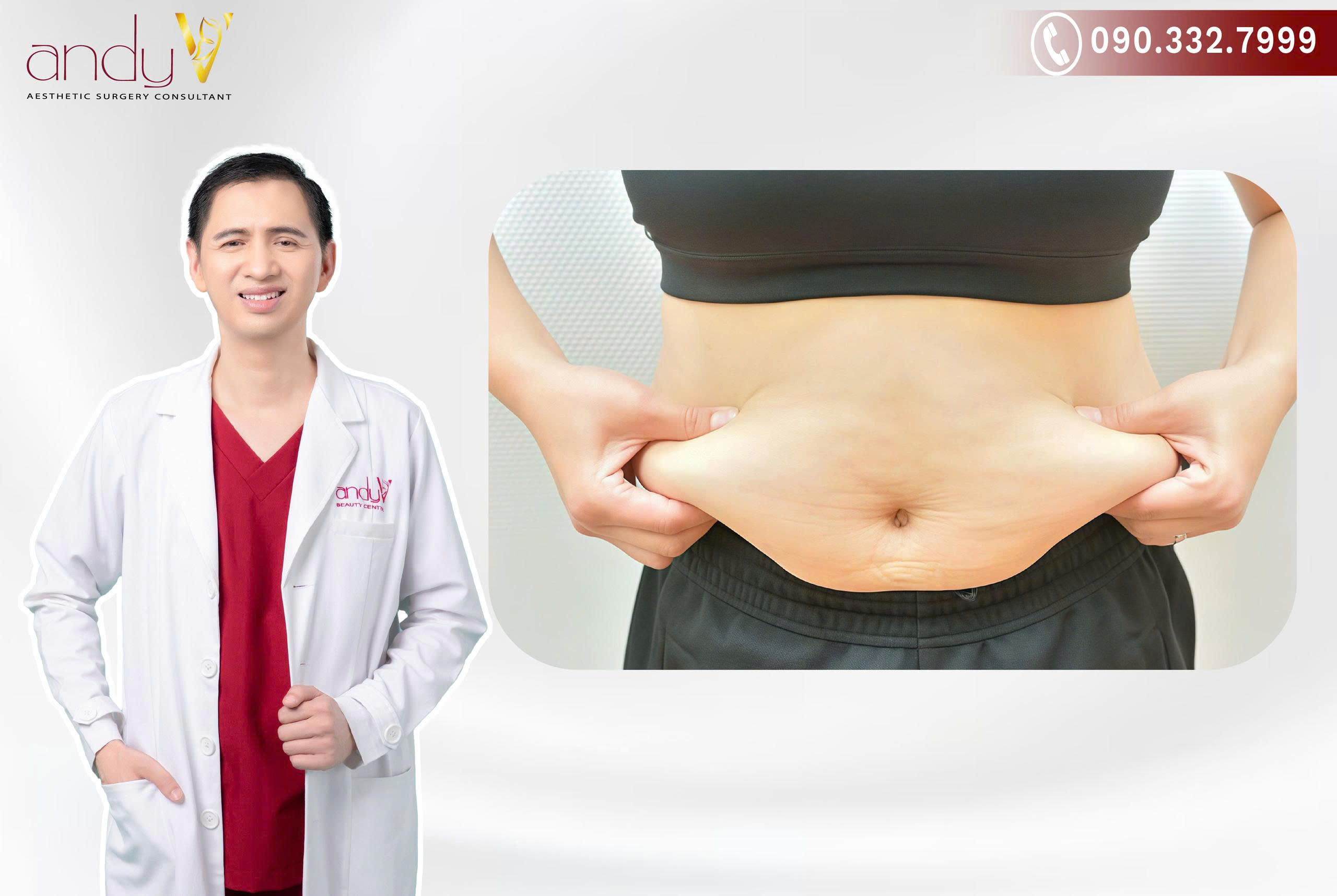 Mỡ thừa chủ yếu là mỡ dưới da