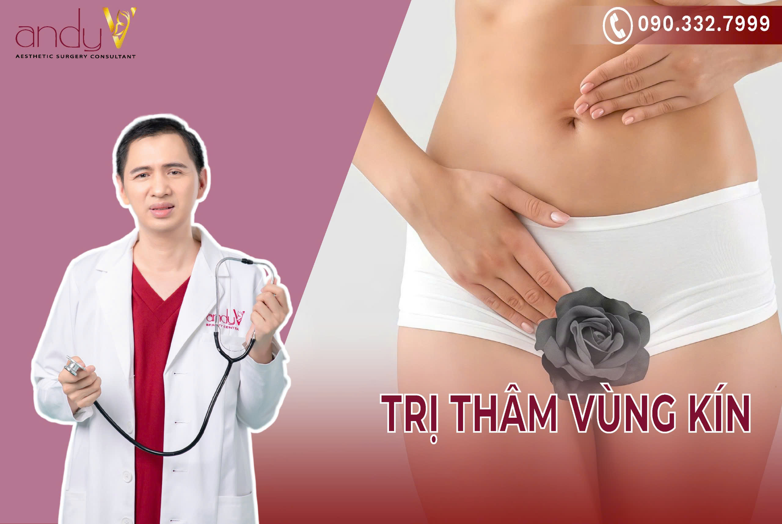 Trị thâm vùng kín bằng công nghệ hiện đại