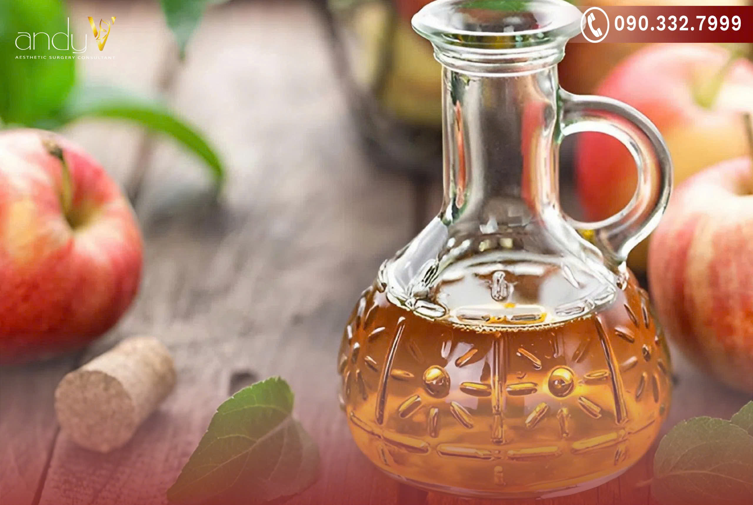 Giấm táo chứa axit axetic có đặc tính kháng khuẩn