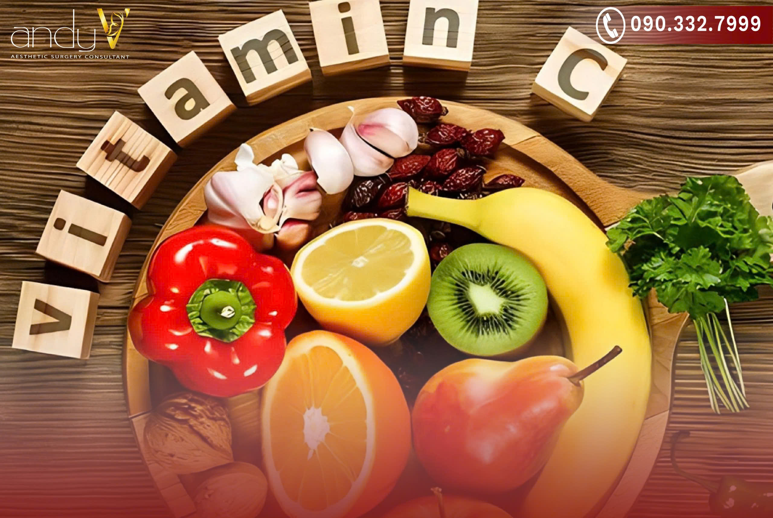 Vitamin C tăng đề kháng, sản sinh collagen, ngừa sẹo