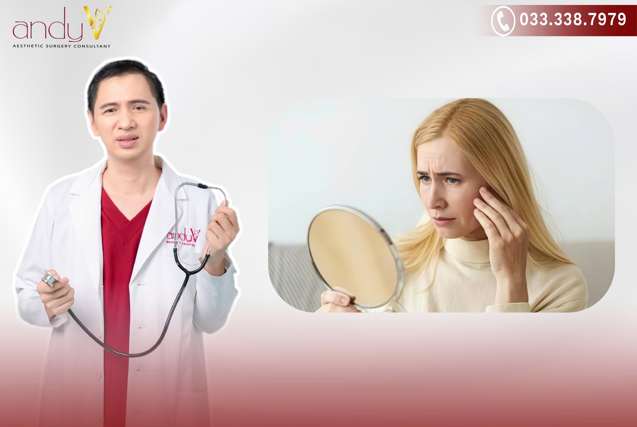 Lão hóa da, sụn co rút, vật liệu đào thải, mũi biến dạng