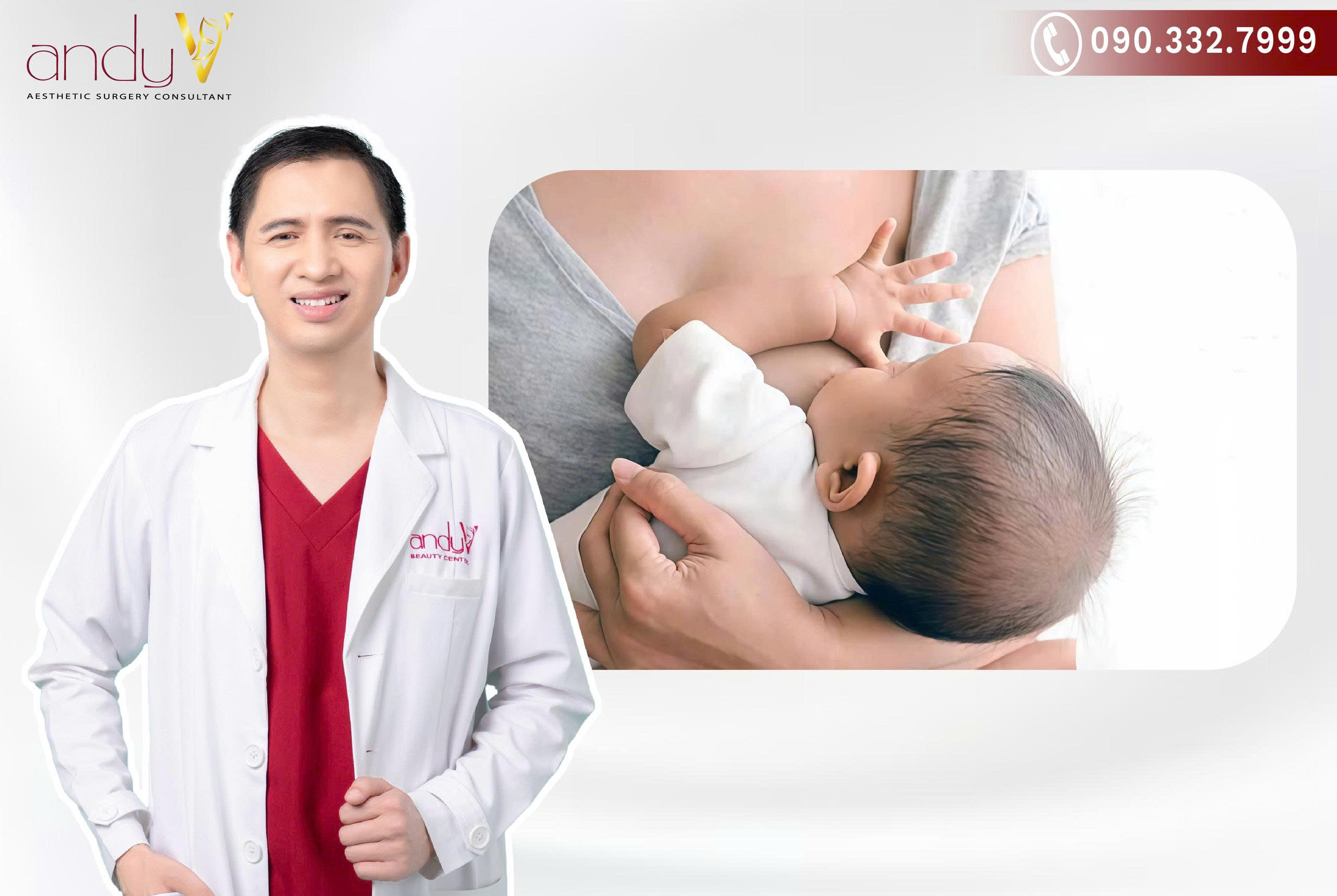 Nâng ngực bao lâu thì cho con bú được?