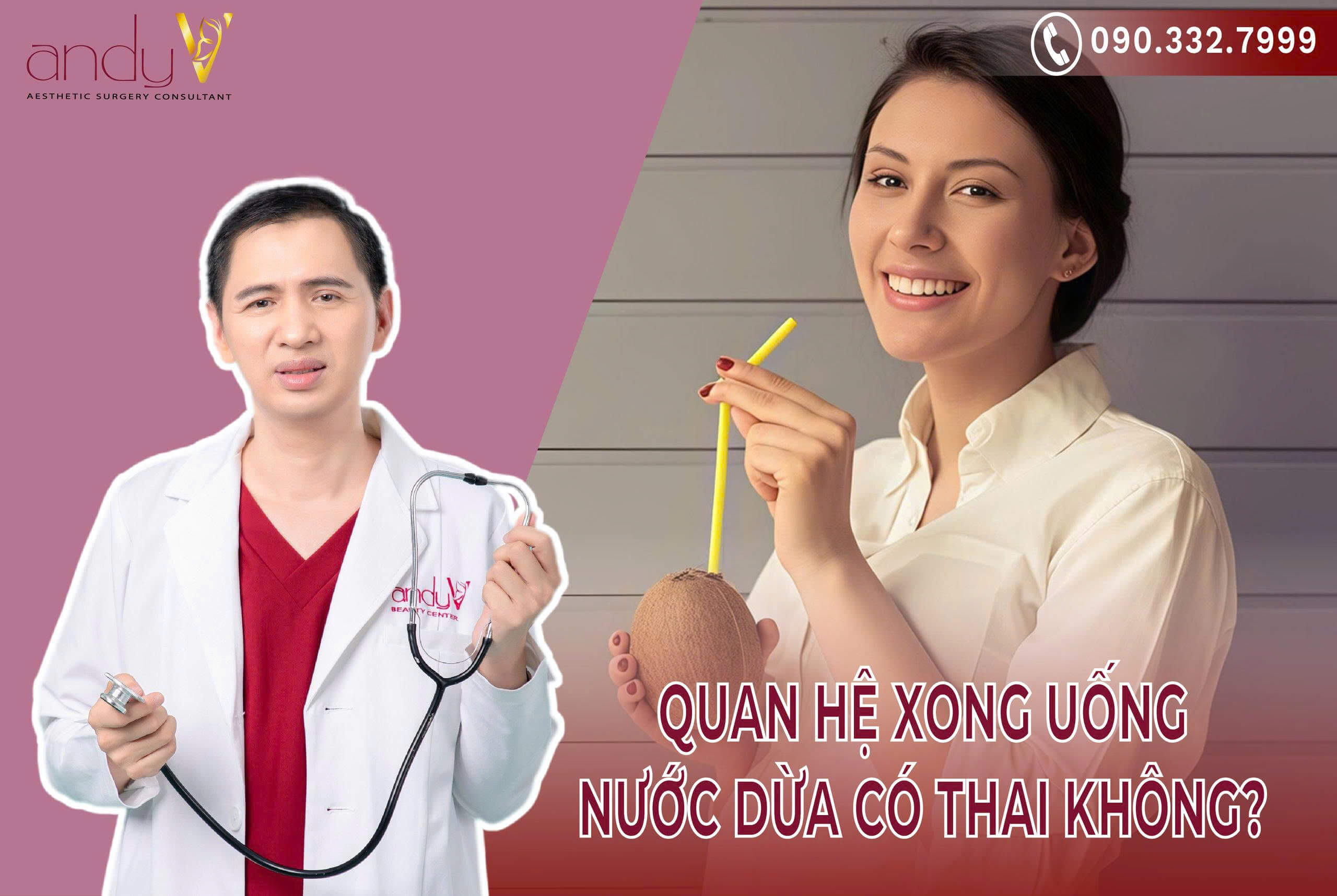 Quan hệ xong uống nước dừa có thai không?