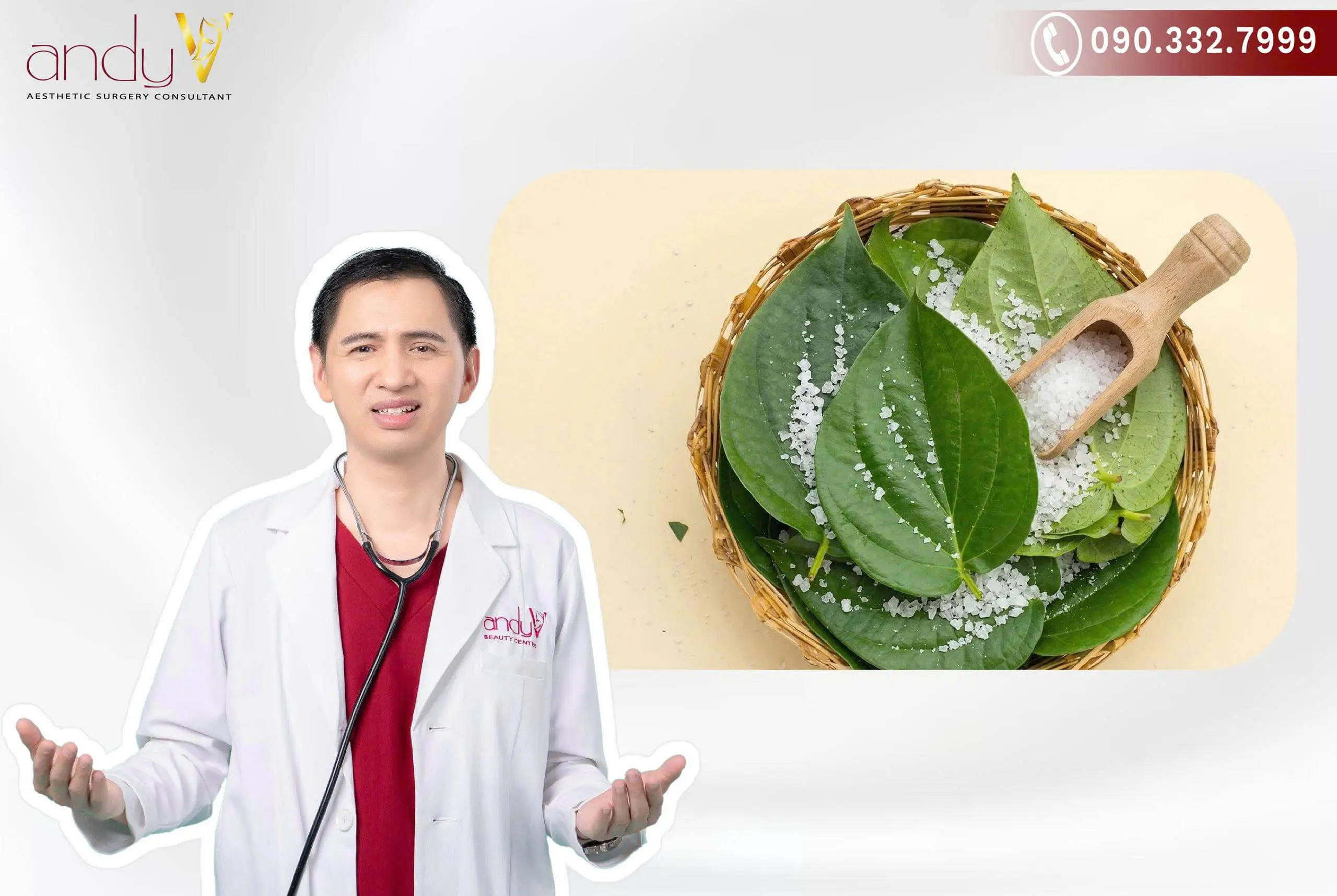 làm hồng vùng kín bằng lá trầu không kết hợp muối hột nguyên chất tại nhà